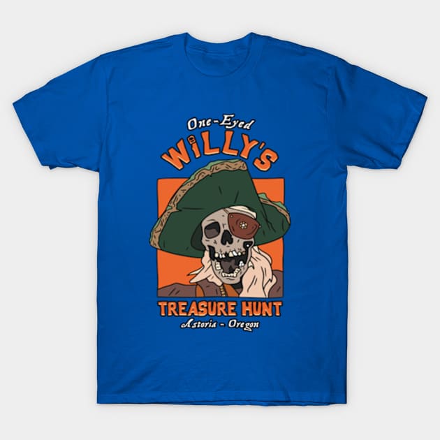 One-Eyed Willy's Treasure Hunt T-Shirt by Three Meat Curry